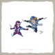 Illustration for article titled Everything about these Marvel/DC mash-up toons is awesome